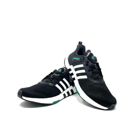 adidas Equipment Plus BOOST Running Shoes Black White Green Mens Size 10 H02759 main image 4